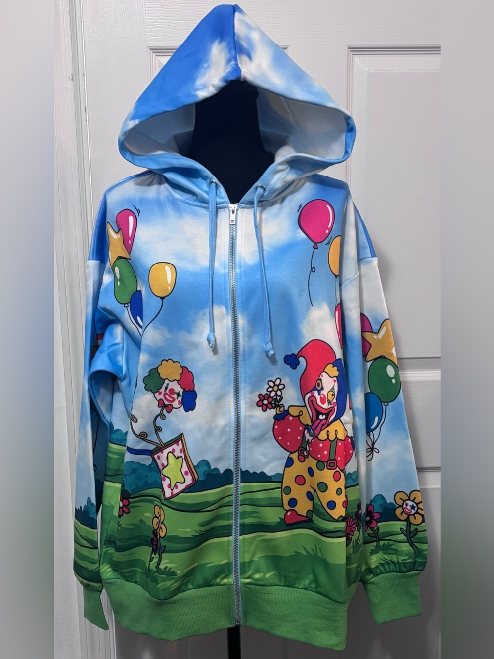 NWT Dolls Kill / Club Exx Clown Around Oversized Hoodie